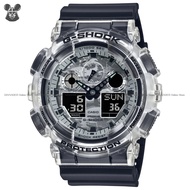 CASIO GA-100SKC-1A Men's Watch G-SHOCK Ana-Digi Skeleton Camouflage Translucent Resin Strap Black Gr