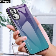 Phone Case OPPO Reno 11 5G Back Cover Tempered Glass Protective Bright Gradient Hard Cover for OPPO Reno 11 Pro 5G 11F Cases