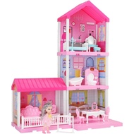 JUKUDAHU Villa Playset for Girls Ages 3-7, Indoor Playset