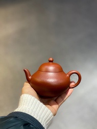 送禮紫砂壺茶壺梨形 全手工  朱泥 180ml 14孔 王老师作品  采用