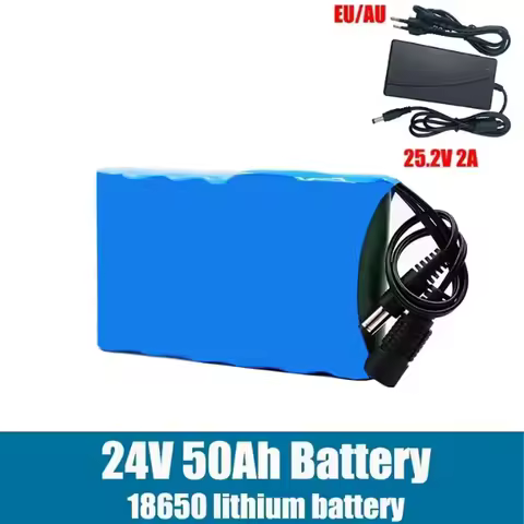 6S1P 18650 24V 50Ah lithium battery pack with BMS used for self balancing scooter electric unicycle 