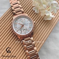 Alexandre Christie 2699BFBRGSL Multifunction Silver dial Rosegold Stainless Steel Women Watch