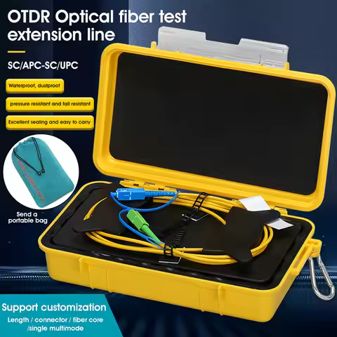 SC/UPC-SC/APC OTDR Dead Zone Eliminator Fiber Rings 500M Fiber Optic OTDR Launch Cable Box 1Km 2Km S