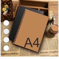 NOTEBOOK / JURNAL A4 BOOKPAPER #GRID/KOTAK2 #DOTTED/TITIK2 #BLANK