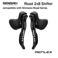 SHIFTER SENSAH REFLEX 2 X 8 SPEED BRIFTER ROADBIKE PAIR RIGHT Kiri