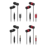 USAMS EP-46 Mini Type C/ 3.5mm In-Ear Earphone Great Sound Quality For Music &amp; Phone Call