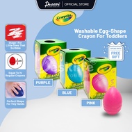 Desklife Crayola Washable Non Toxic Egg Shaped Crayon for Toddler -(PCS) Safe for Kids Krayon