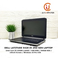 DELL LATITUDE E5420 INTEL CORE I5-2540M 4GB RAM 500GB HDD USED LAPTOP REFURBISHED NOTEBOOK