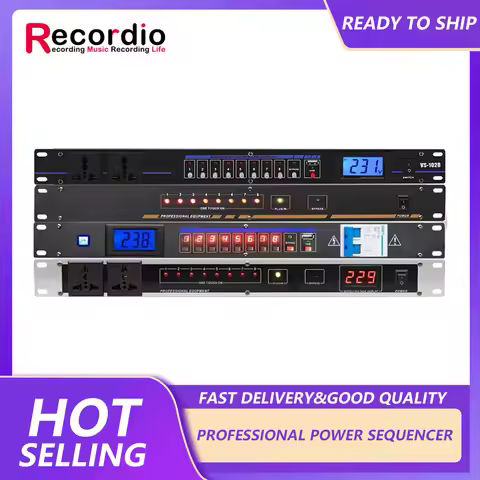 GAX-DB04 Professional stage 8/10 way power sequencer socket order management controller for dj equip