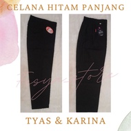 Long Black Pants, Long Black Elastic Pants, Black Rubber Long Pants, Black Long Pants, Elementary Sc