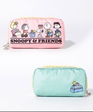 PEANUTS × LeSportsac RECTANGULAR COSMETIC Pouch SNOOPY&FRIENDS