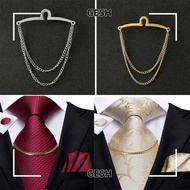 GESH Tie Chain Business Wedding Jewelry Tie Accessories Necktie Accessories Shirt Chain-buckle