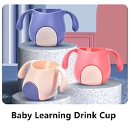 Baby drop-resistant oblique cup kids bottle feeding accessories learning drink cup