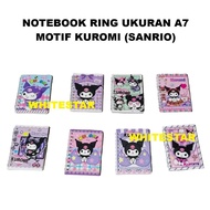 Block note book memo/ notebook/ kuromi pictureRing - size A7