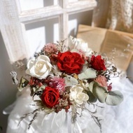 永生花乾燥花捧花 韓式捧花 登記捧花 結婚捧花 自然風捧花