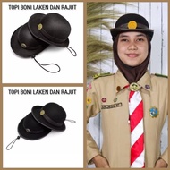 Boni Hat Girls'PRAMUKA for Elementary, Middle, and High School Students, Bshan Laken and Thick Knit 