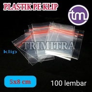 PE KLIP 5x8 TRANSPARENT ZIPPER MEDICINE PACKAGING (PE CLIP 5x8)