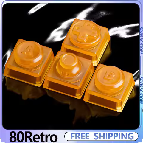 80Retros PEI Keycaps PC Translucent Keycap Gaming Controllers Handmade Custom CNC Gaming Keycap for