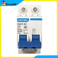 2P AC DC Electric Circuit Breaker mcb CE Approved Electric Breaker AC DC Circuit Breaker