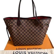preloved VGC LV Neverfull MM Damier ebene 2012 comes with box, db