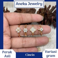 Gold, 925 Silver Flower Ring