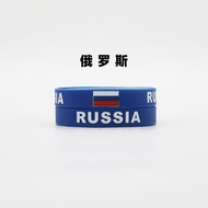 Russia Ecuador France Francis Colombia Costa Rica Flag Silicone Bracelet #O922#