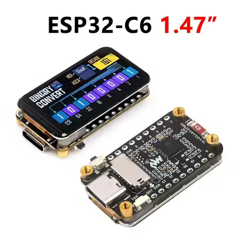 ESP32 C6 Development Board 1.47 inch LCD Display Screen ST7789 For Arduino WiFi6/LVGL/HMI Onborad SD