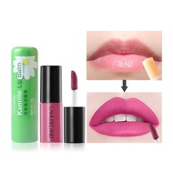 LAMUSELAND 2PCS Chamomile Moisturizing Lip Balm Matte Long Lasting Waterproof Glaze 5g+3.5g X044+L18