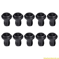 BLACK 10 Pcs Reusable Home Vacuum Wine Saver Preserver Wine Sealed Stopper Leakproof Silicone Wine Bottle Stopper Preser