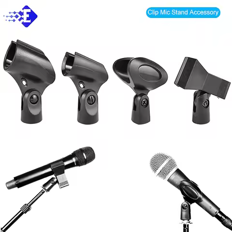 Universal Microphone Clip For Shure Mic Mount Holder Handheld Wireless/ Wired Mic Rotatable Durable 