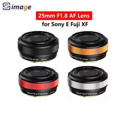 SGimage AF 25mm F1.8 Lens Large Aperture Prime APS-C Camera for Portrait Photography with Sony E Fuj