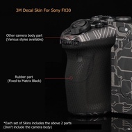 ₪ For Sony FX30 Decal Skin Vinyl Wrap Film Camera Body Protective Sticker Protector Coat ILME ILME-