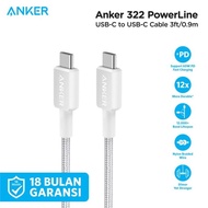Anker 322 Usb-C To Usb-C Data Cable 3Ft 0.9M Braided - A81F5