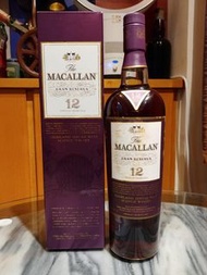 威士忌回收 麥卡倫紫鑽12年特級珍藏MACALLAN 12 YEAR OLD GRAN RESERVA