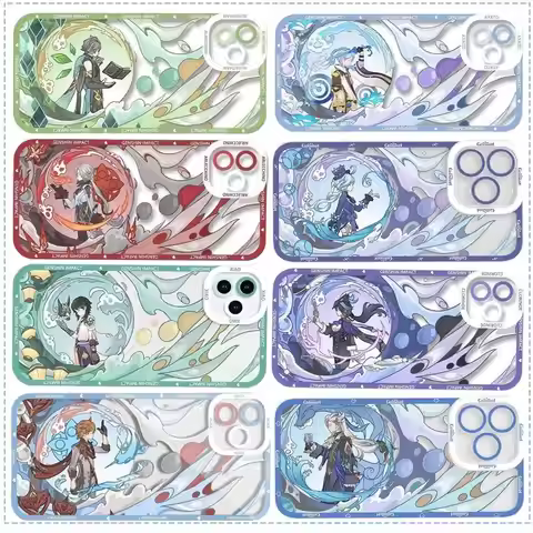 Genshin Impact Furina ZhongLi Case For VIVO Y28 V30E Y36 Y100 Y17S Y15S V23 V25 V27 Pro Cover Silico