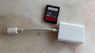 Apple Lightning to SD 卡讀卡器 適用于iPhone 及iPad lightning頭