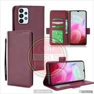 HP CASE SAMSUNG GALAXY A73 5G LEATHER CASE PREMIUM-FLIP WALLET CASE LEATHER - WALLET CASE-FLIP