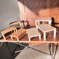 【拜爾家居】實木腳收納置物架