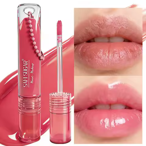 Mirror Pearl Lipgloss Long Lasting Moisturizing Lipstick Shine Glitter Glaze Non Stick Cup Jelly Pou