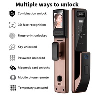 Smart lock, digital lock with 3D facial recognition, digital door lock video with camera APP control, smart door lock