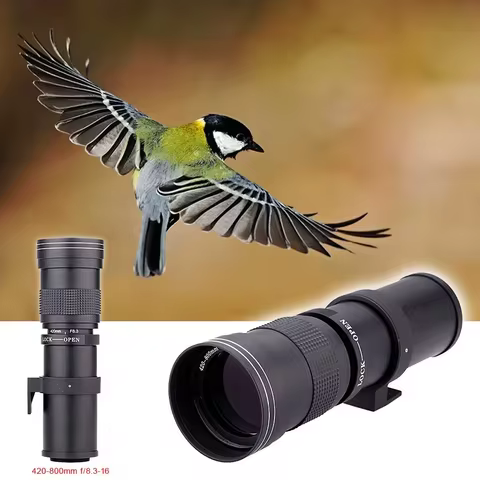 JINTU 420-800mm F/8.3 Super Telephoto Manual Lens for SONY a6500 NEX-7 NEX-6 NEX-5T NEX-5N NEX-5R 3N