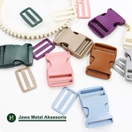 Plastic Slot Lock Buckle Colorful 39mm Buckle BagRing JMA LJJ-038
