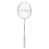 Li-Ning Windstorm 72s UnStrung Badminton Racquet, White/Gold/Lime