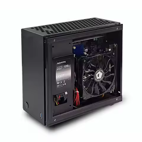 GEEEK A35S mini stand alone small case, A4 ITX acrylic plate side transparent A50A60 cool fish S3 K3