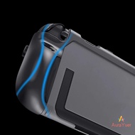 [AuraYuer] Slim Doable Case Shell PC TPU Protective Hard Crystal Cover Shoproof Ergonomic Handle Gri
