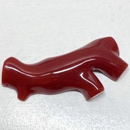 日本超深紅珊瑚 古董保真天然無優化 大塊aka阿卡diy吊墜胸針把玩件藏品