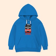 Jaket Hoodie Anak Gambar Motif Kereta Listrik Indonesia KAI Commuter Sweater Anak KRL-203JR