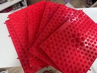 6塊紅色腳底按摩墊