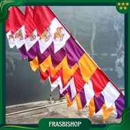 Colorful Garuda Umbul Umbul Flag 8 Zig Zag Original 17 August Independence Day Saw/