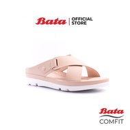 Bata Comfit  รองเท้าเพื่อสุขภาพ Comfortwithstyle รองเท้าแบบสวม รองเท้าลำลองแบบสวม สูง 1 นิ้ว สำหรับผู้หญิง รุ่น Pony สีเบจ 6618843